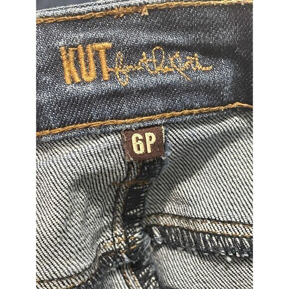 Kut From The Kloth Reese Distressed Denim Ankle Jeans Medium Wash 6 Petite - Picture 3 of 13